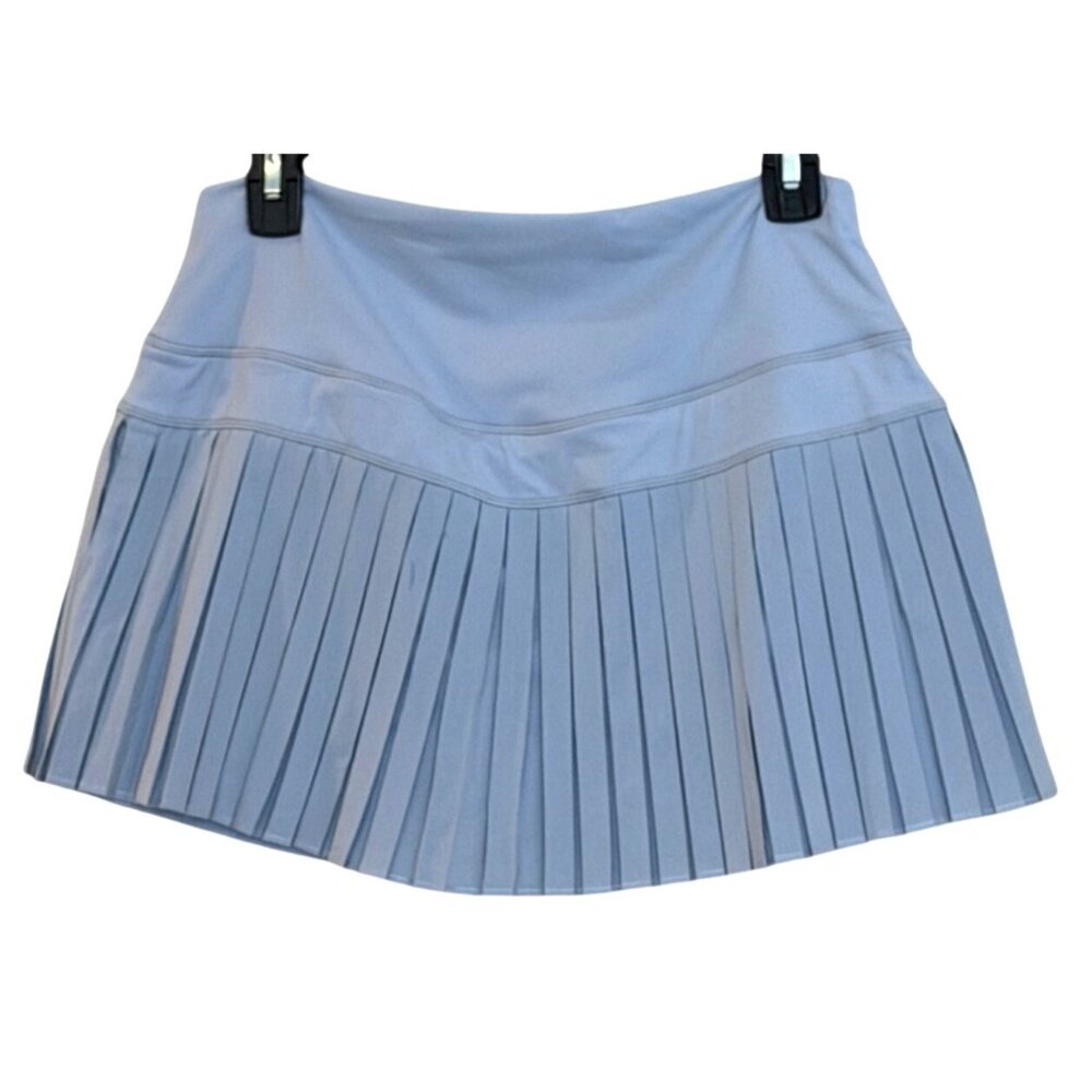 Halara Women's Side Pocket Pleated Tennis Skirt w/Shorts Blue Size Large NWT - Picture 3 of 5